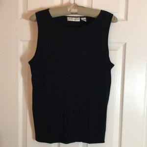 CHAUS Classic Black Sleeveless Top